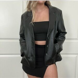 Women's Black Leather Jacket